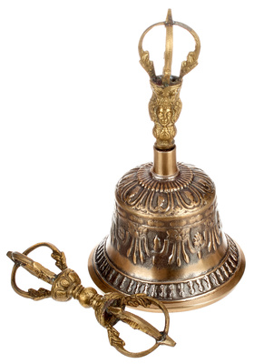 Tibetan Brass Bell 21cm