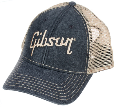 Gibson Baseball Cap Faded Denim