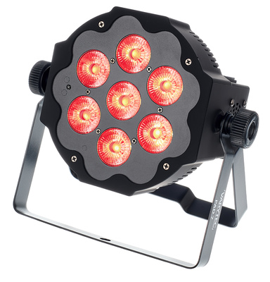 LED Pad7 7x10W 6in1 RGBAWUV BL