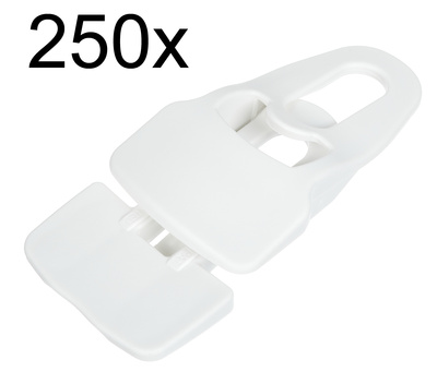 Midi Clip White 250pcs Pack