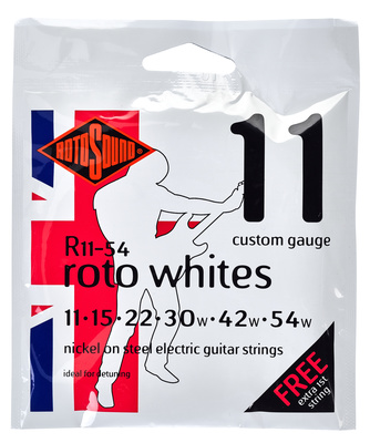 Rotosound Whites 11-54 Nickel Strings