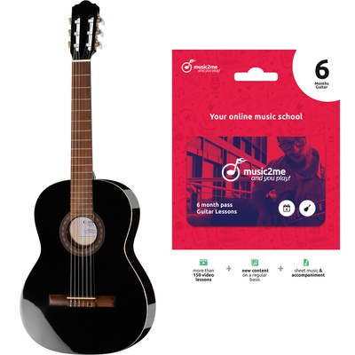 Thomann Class. 4/4 Guitar Black Bundle