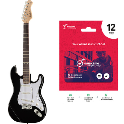 Harley Benton ST-20 BK Standard Serie Bundle