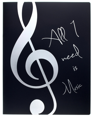 agifty Music Folder Silver Ring
