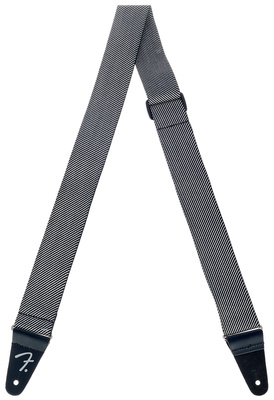 2"Modern Tweed Strap WHT/BK