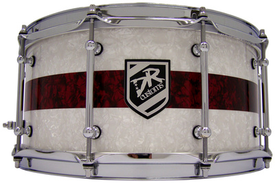 DR Customs 14"x6,5" White / Red Pearls