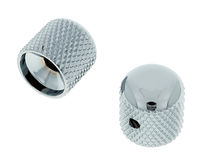 Allparts Metal Dome Knobs Chrome