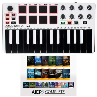AKAI Professional MPK mini MK2 white - AIEP3 Bdl