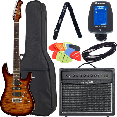 Harley Benton Fusion-II HSH EB FBB Set 1