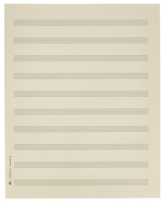Star Sheet Music Paper Quart 10 mm