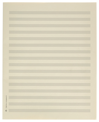 Star Sheet Music Paper Quart 8 mm