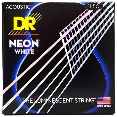 DR Strings Neon White NWA-11