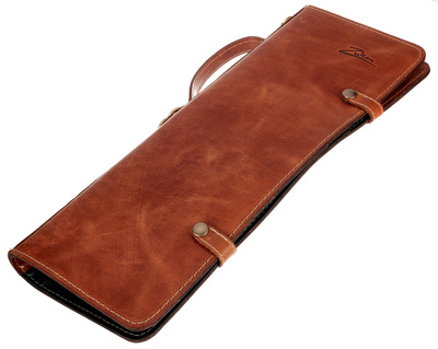 Leather Stick Bag Tan Brown