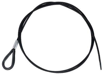 Stairville Steelwire Safety 200cm/5mm Bk