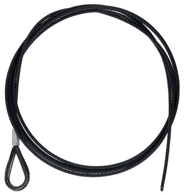 Stairville Steelwire Safety 400cm/5mm Bk