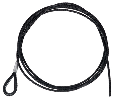 Stairville Steelwire Safety 400cm/6mm Bk