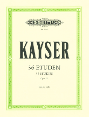 Kayser 36 Etüden op. 20 Violin