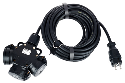 Stairville Ext. 3-Fold PCE 10m 1,5mm²