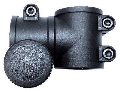 T-Fitting w.Handwheel two-part