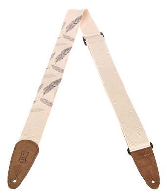 Cotton Print Strap 2" Feathers