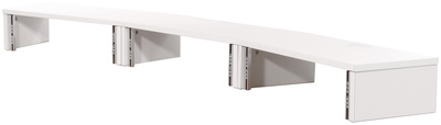 Thon Studio Ext. Desk 3U WH curved