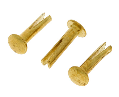 Sizzle Rivets Brass Plated