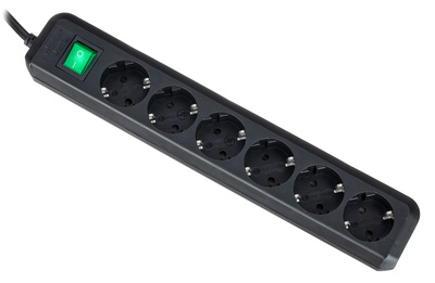 Eco-L 6 Way Split Sw 3m BK