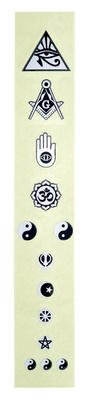 Jockomo Religion Symbols Fret Markers