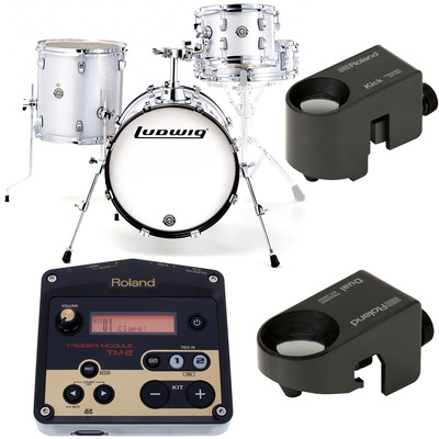 Ludwig Breakbeats White Hybrid Bundle