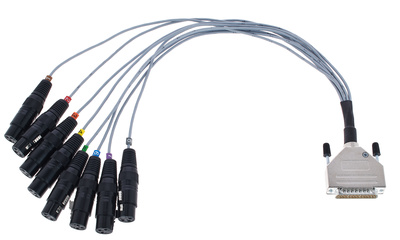 MTI Multicore DB25 - 8x XLRf 0.5 m