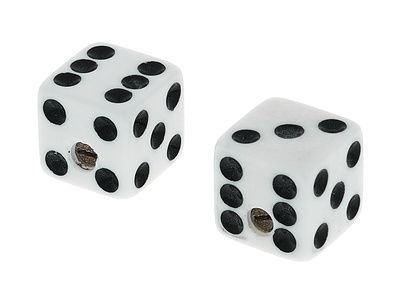 Dice Knobs White
