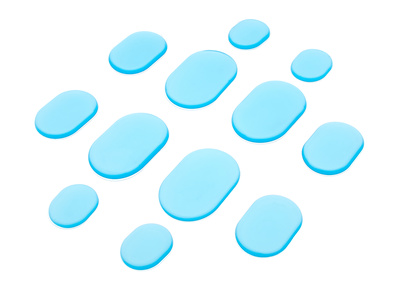 Gel Damper Pads 12pcs Turquoi.