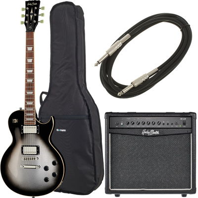 Harley Benton SC-550 II Silver Burst Bundle