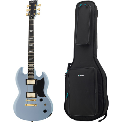 Harley Benton DC-LTD Gotoh Daph. Blue Bundle