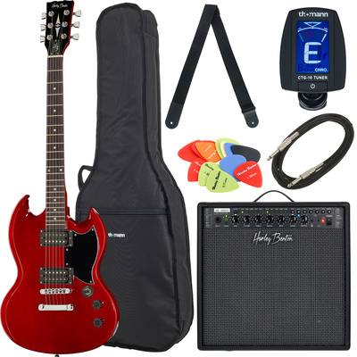 Harley Benton DC-200CH Student Series Bundle