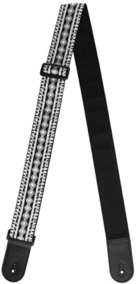 Richter Guitar Strap Ret. Jacqu. BK/WH