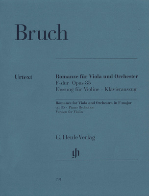 Henle Verlag Bruch Romanze F-Dur Violin