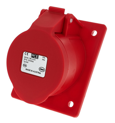 PCE 424-6v Mounting 32A 4p 6h F