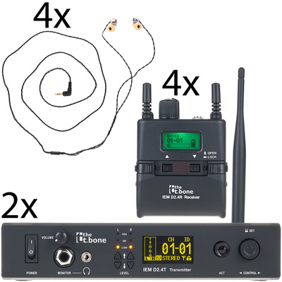 the t.bone IEM D2.4 Quattro Bundle