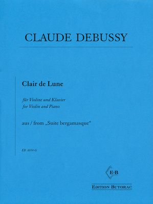 Edition Butorac Debussy Clair de Lune Violin
