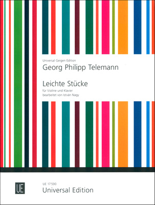 Universal Edition Telemann Leichte Stücke Violin