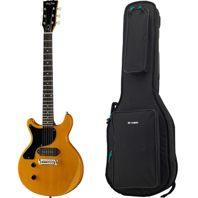 Harley Benton DC-Junior LH TV Yellow Bundle