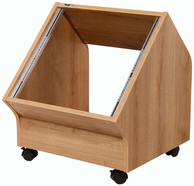 Studio Side Rack 10U oak