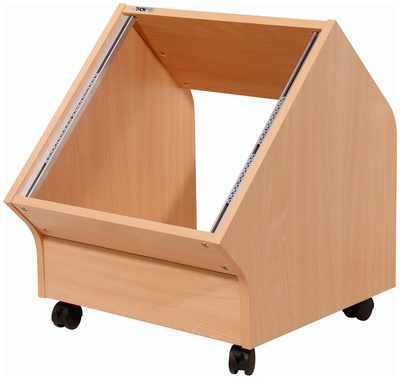 Studio Side Rack 10U beech