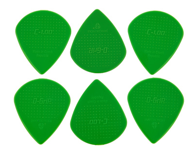 D-Grip Picks Jazz C Nylon Green 1,00