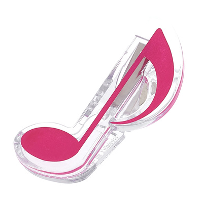 Music Clip Eight Note Pink
