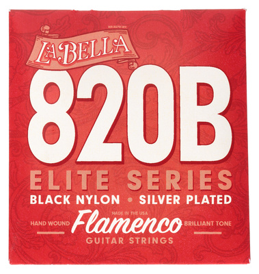 La Bella 820B Black Nylon Flamenco Str.