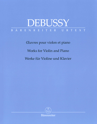 Debussy Werke Violin Klavier