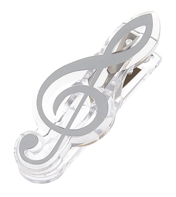 Music Clip Violin Clef Silver