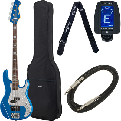 Harley Benton Enhanced MP-4EB Lake Bl Bundle